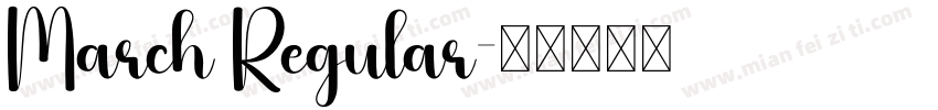March Regular字体转换